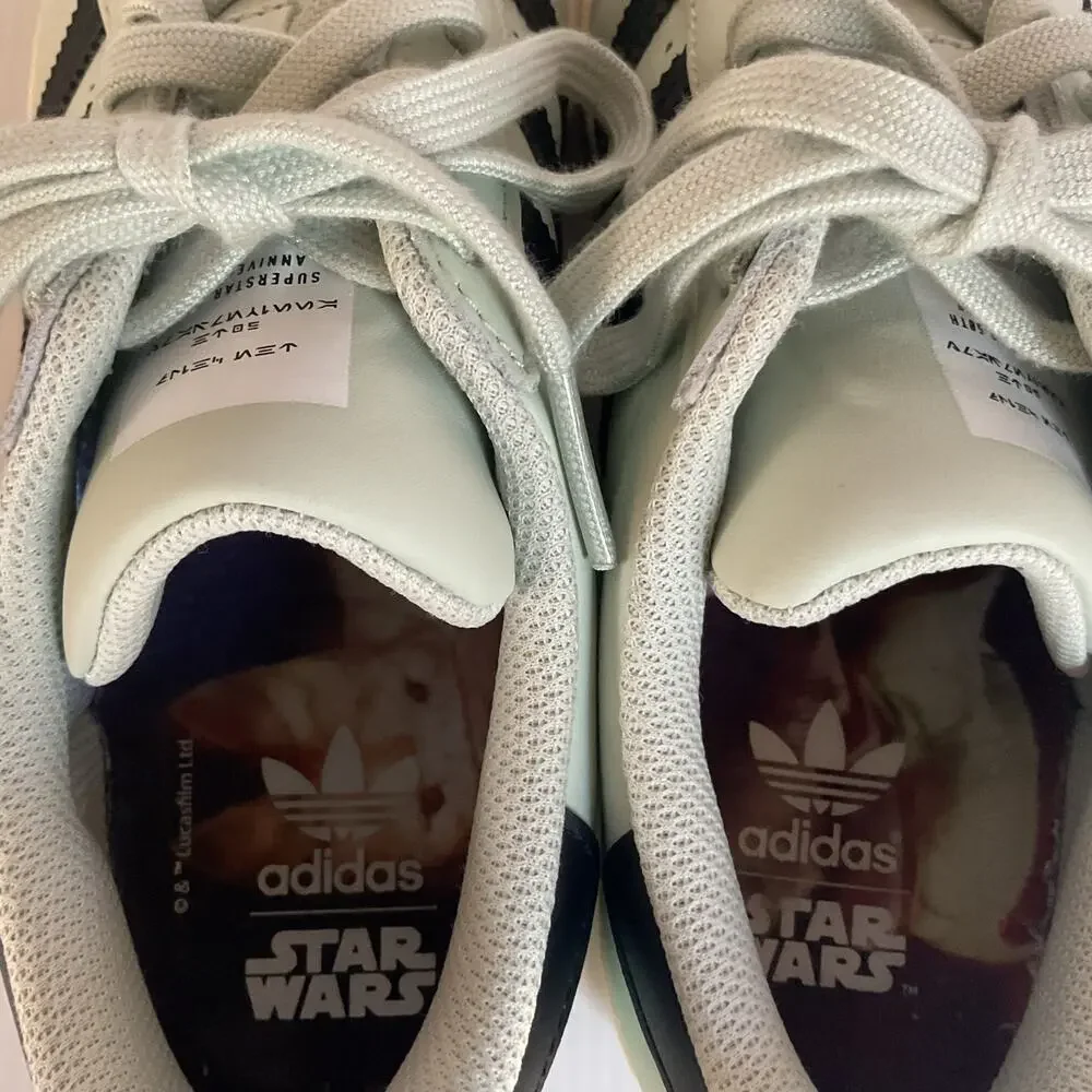 Adidas Superstar Star Wars The Child Baby Yoda Sneakers Men’s 6 Women 7.5